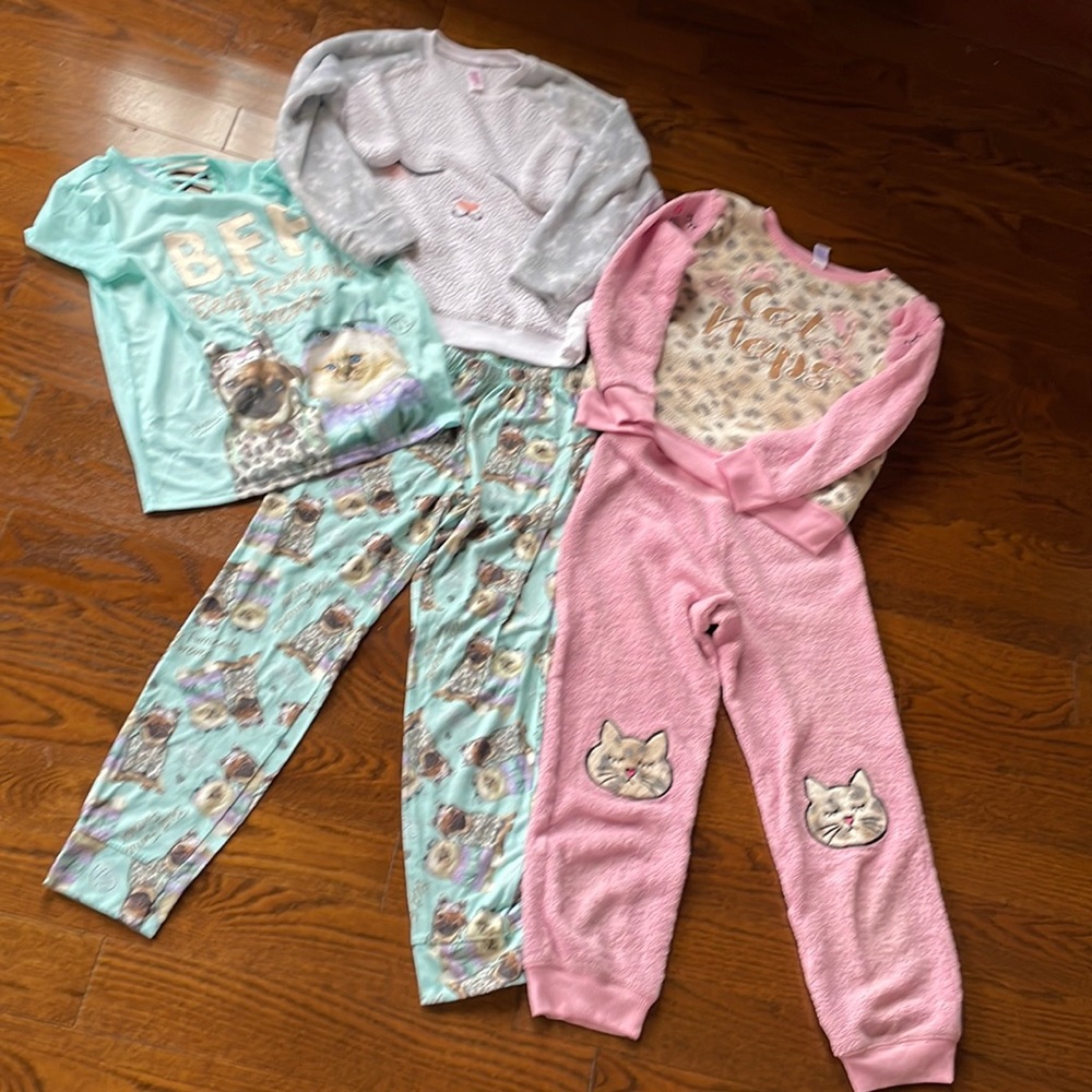 Justice PJs Set Size 10 . Bundle Two sets + top
